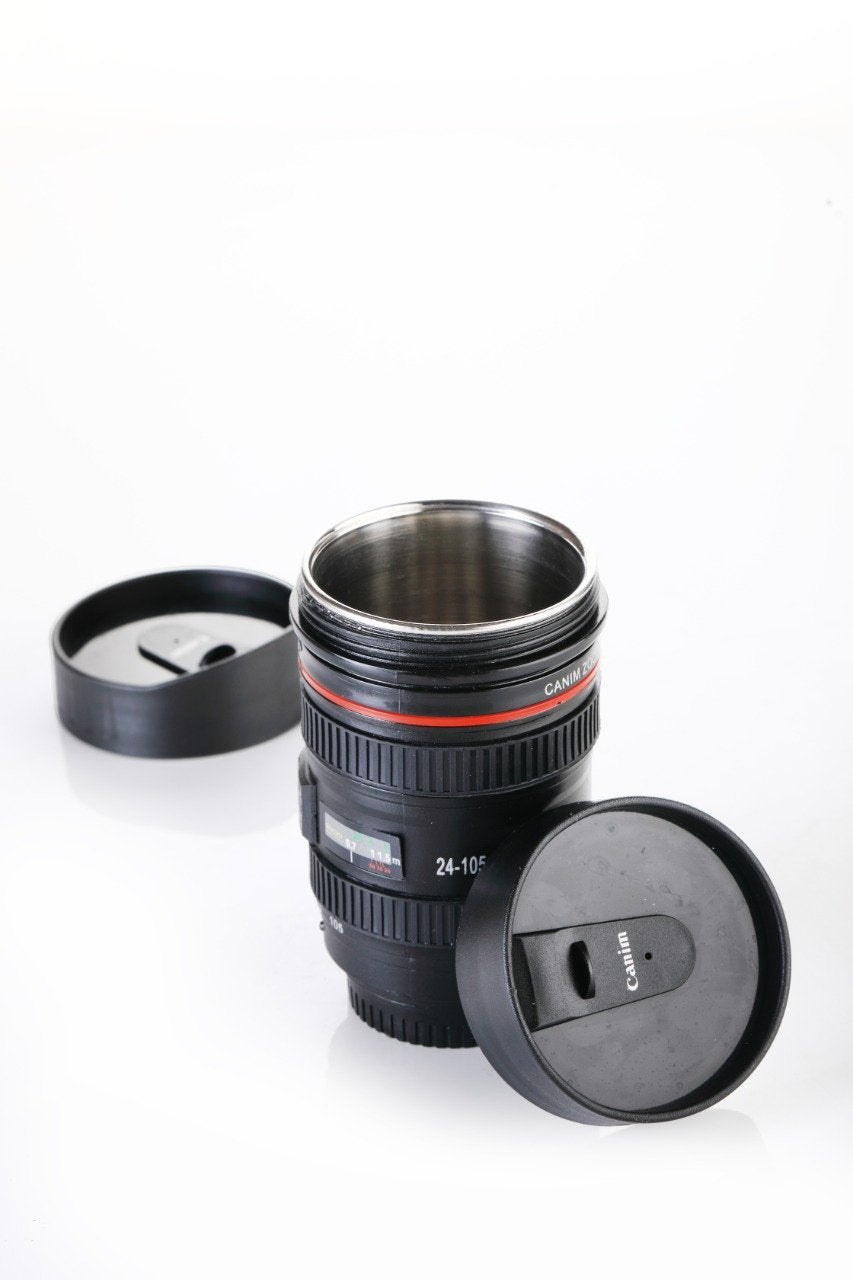 0720 Camera Lens Shaped Coffee Mug Flask With Lid 0720 Camera Lens Shaped Coffee Mug Flask With Lid